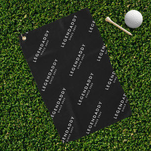 Legendaddy for Legendary Dads simple minimalist Golf Towel