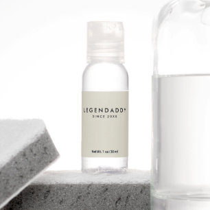 Legendaddy for Legendary Dads simple minimalist Hand Sanitizer