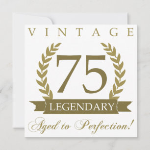 Legendary 75th Birthday Card