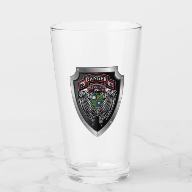 Legendary 75th Ranger Regiment 2nd Battalion Glass (Front)