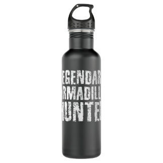 LEGENDARY ARMADILLO HUNTER Funny Hunting Wildlife Stainless Steel Water Bottle