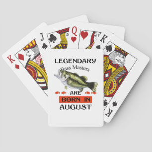 Legendary Bass Masters Are Born in August Poker Cards