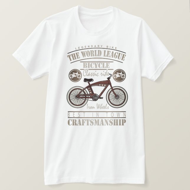 Legendary bike The World Of Bicycles T-Shirt (Design Front)