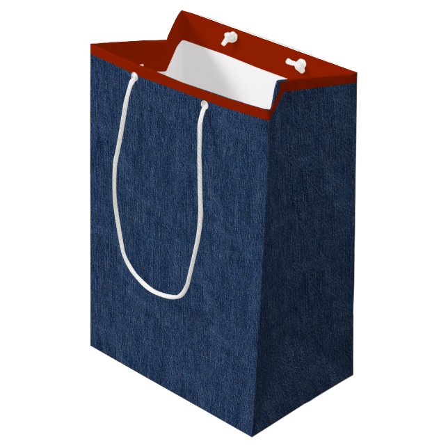 Legendary Blue Jeans Medium Gift Bag (Front Angled)
