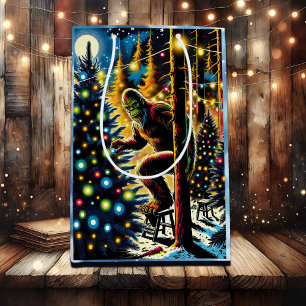 Legendary Christmas Bigfoot Medium Gift Bag