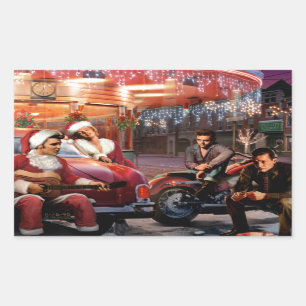 Legendary Christmas Rectangular Sticker