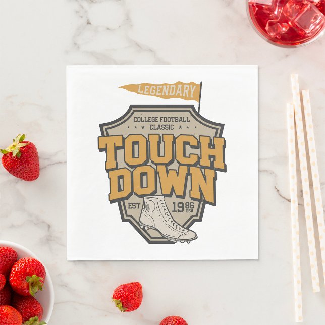 Legendary College Football Touch Down Napkins (Creator Uploaded)