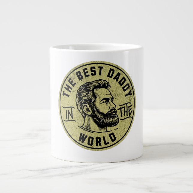 Legendary Cool Dads – Bold Typography Design Giant Coffee Mug (Front)
