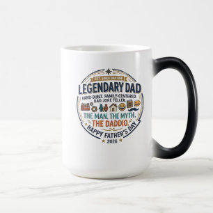 Legendary Dad Since a Fatherhood father's day Color Morph Mug