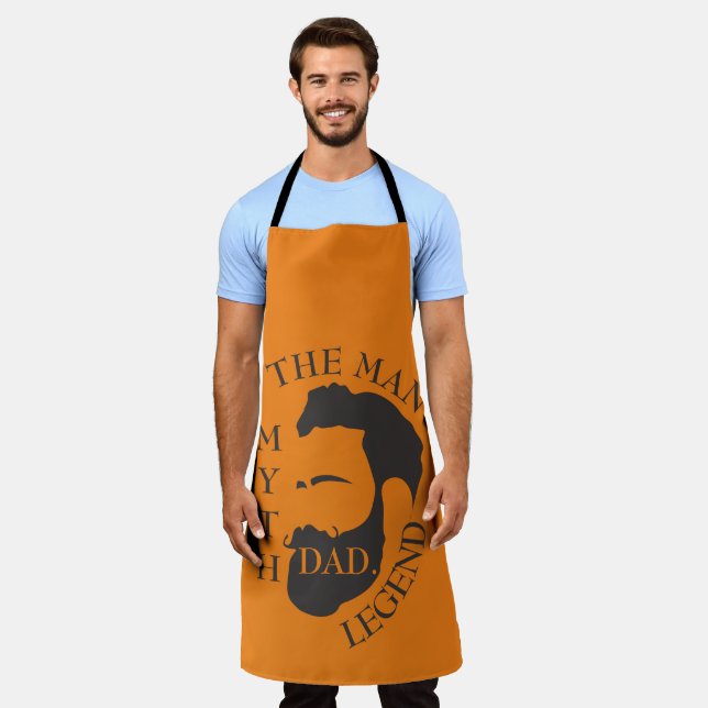 Legendary Dad The Man Myth Father Tribute Gift Apron (Worn)