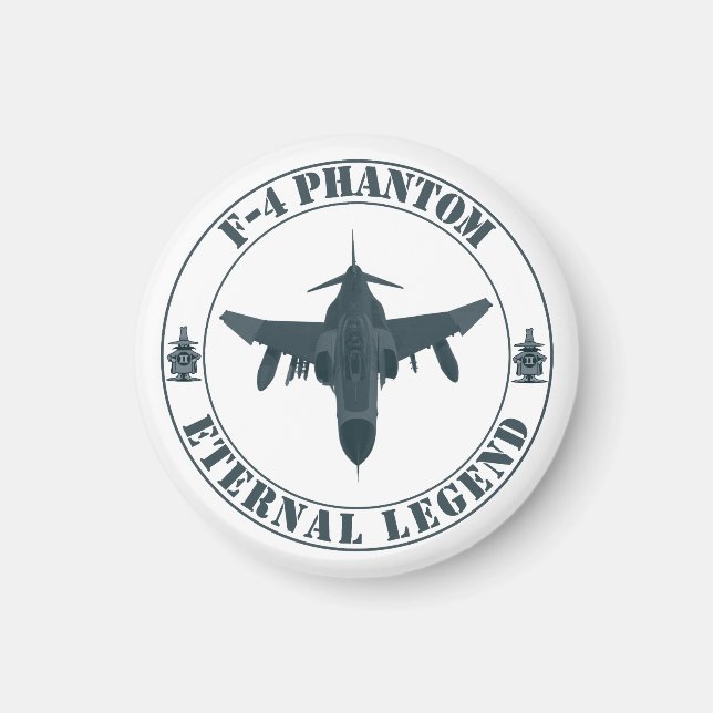 Legendary F-4 Phantom Fighter Aircraft Magnet (Front)