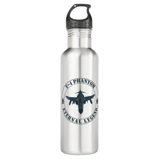 Legendary F-4 Phantom Stainless Steel Water Bottle (Front)