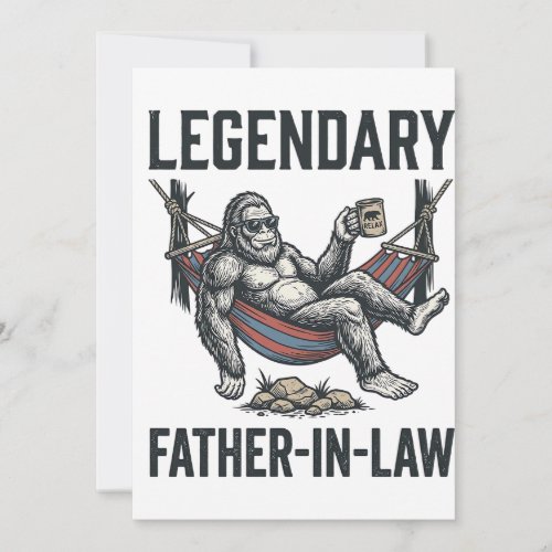 Legendary Father In Law Sasquatch Vintage Shirt De Invitation