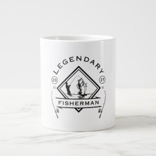 Legendary Fisherman Established 2021 Giant Coffee Mug