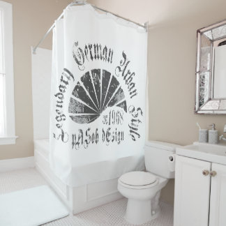 Legendary German Urban Style Shower Curtain