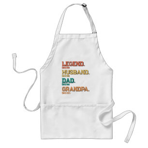 Legendary Grandpa Vintage Father's Day Adult Apron