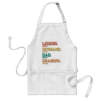 Legendary Grandpa Vintage Father's Day Adult Apron