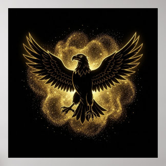 Legendary Illyrian Sovereign Eagle Cosmic Nebula I Poster
