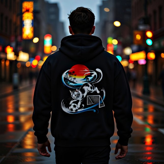 Legendary Japanese Soccer Cat - Streetwear Gift Hoodie (Creator Uploaded)