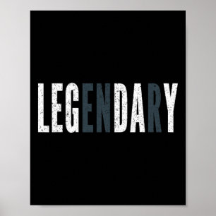 Legendary Leg Day - Leg Day At The Gym Poster