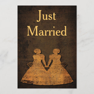 Legendary Love Gay Wedding Reception Invitation