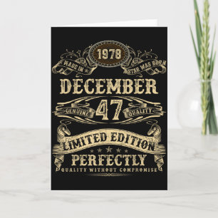 Legendary Man Born December 1978 47th Birthday Card
