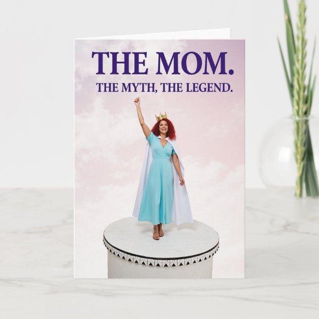 Legendary Mom Victory Portrait Card (Front)
