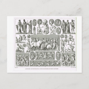 Legendary mythological figures, Greece and Rome Postcard