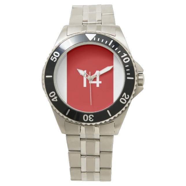 Legendary No. 14 in red and white Watch (Front)