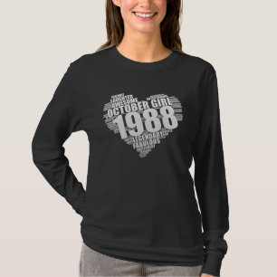 Legendary October Girl 1988 Awesome & Fabulous Big T-Shirt