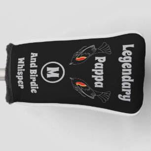 Legendary Pappa and Birdie Whisper Red Wing Bird Golf Head Cover