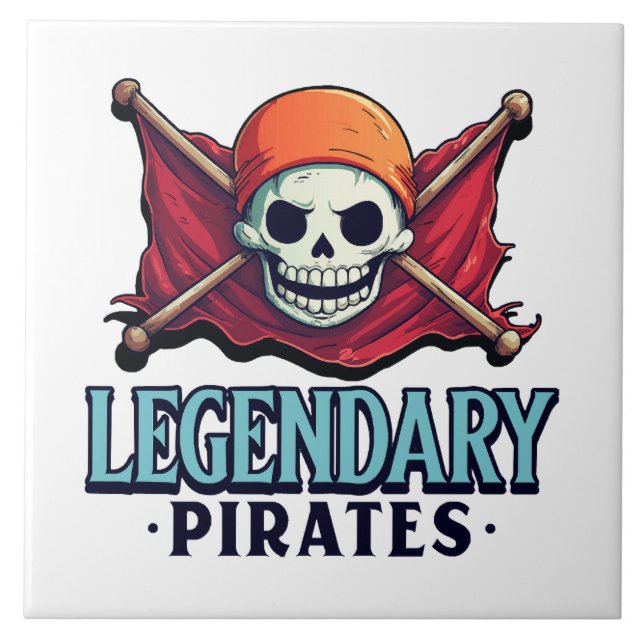 Legendary Pirates Ceramic Tile (Front)