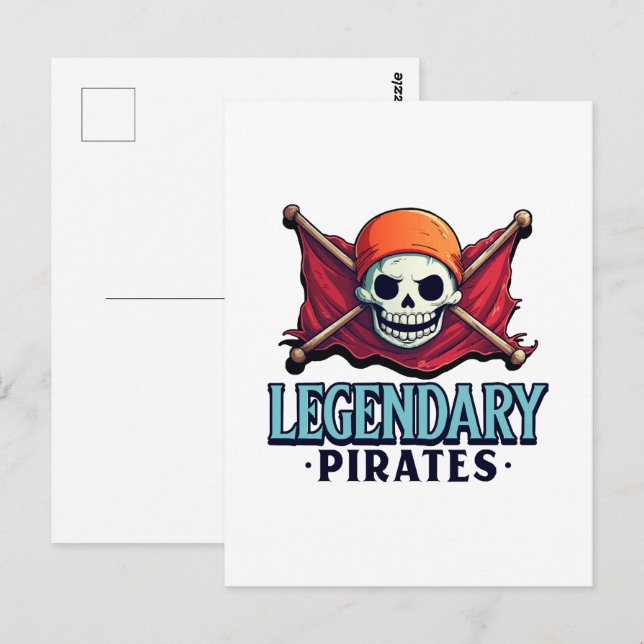 Legendary Pirates Postcard (Front/Back)