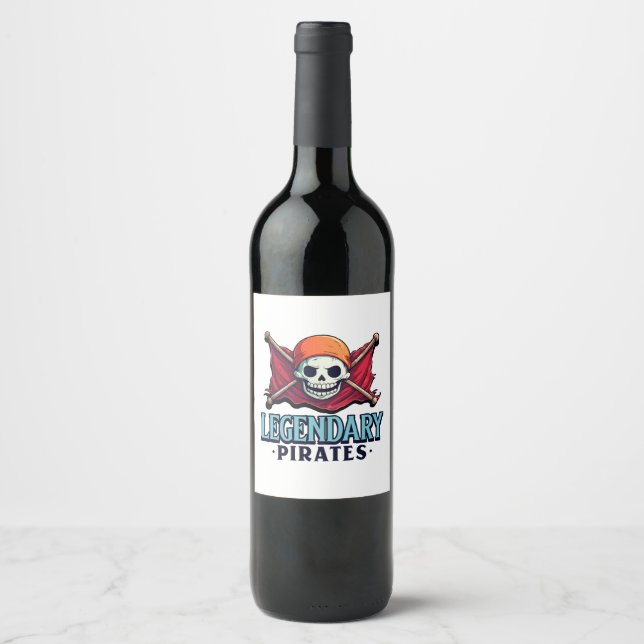 Legendary Pirates Wine Label (Front)