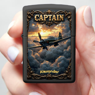 Legendary Propeller Pilot's Command Flight Gift Zippo Lighter