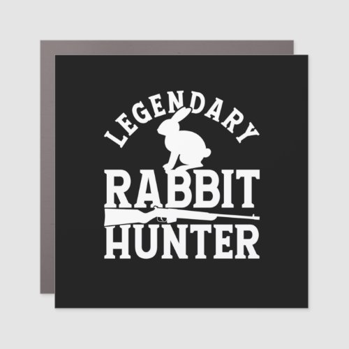 Legendary Rabbit Hunter Car Magnet