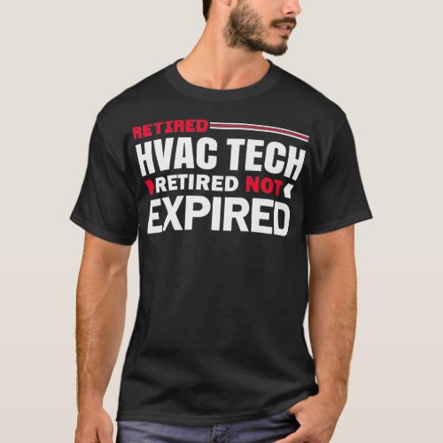 Legendary Retired HVAC Tech Cool Funny Retirement  T_Shirt