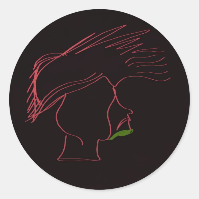 Legendary Rockstar  Classic Round Sticker (Front)