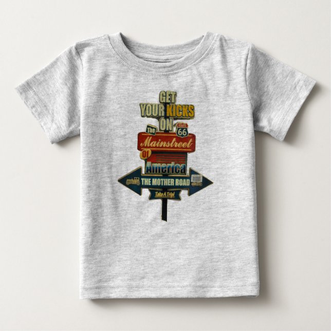 ***LEGENDARY ROUTE 66*** BABY T-Shirt (Front)