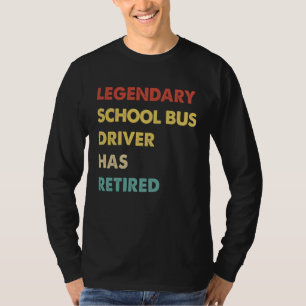 Legendary School Bus Driver Has Retired T-Shirt