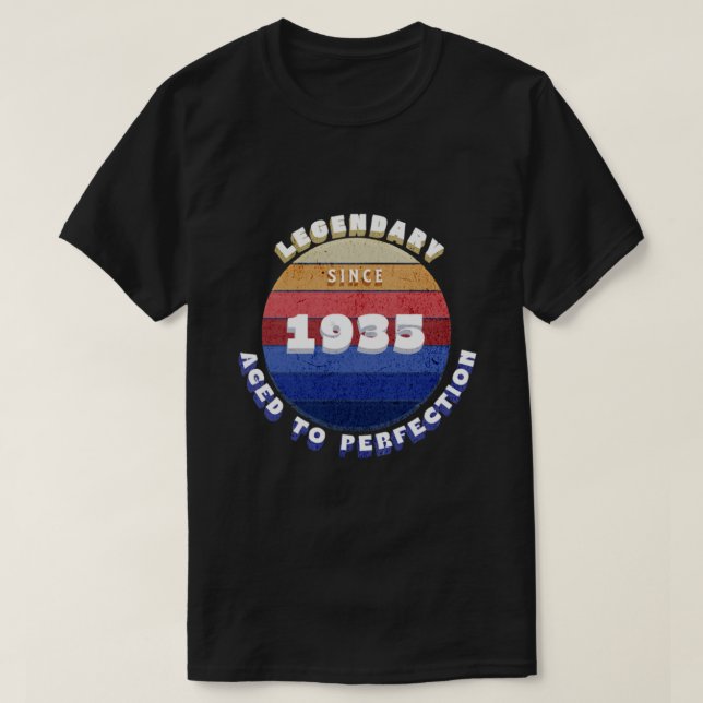 Legendary Since 1935 Retro T-Shirt (Design Front)