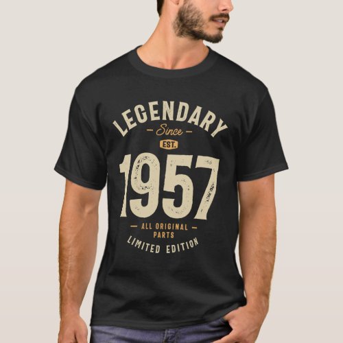 Legendary Since 1957 66th Birthday T_Shirt