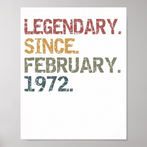 Legendary since February 1972 Poster