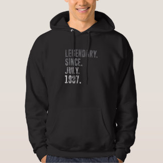 Legendary Since July 1937 85th Birthday Vintage 19 Hoodie