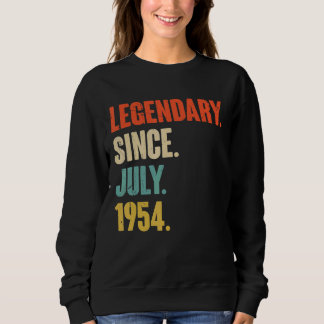 Legendary Since July 1954 68 Year Old 68th Birth Sweatshirt