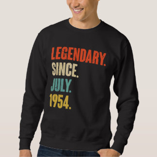 Legendary Since July 1954 68 Year Old 68th Birth Sweatshirt