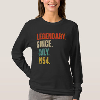 Legendary Since July 1954 68 Year Old 68th Birth T-Shirt