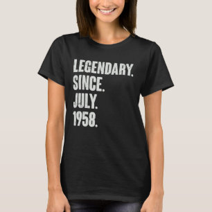 Legendary Since July 1958 64 Year Old 64th Birth T-Shirt