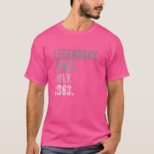 Legendary Since July 1963 59th Birthday Vintage 19 T-Shirt