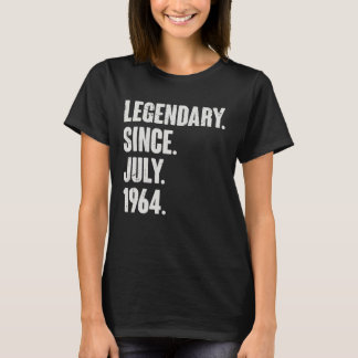 Legendary Since July 1964 58 Year Old 58th Birth T-Shirt